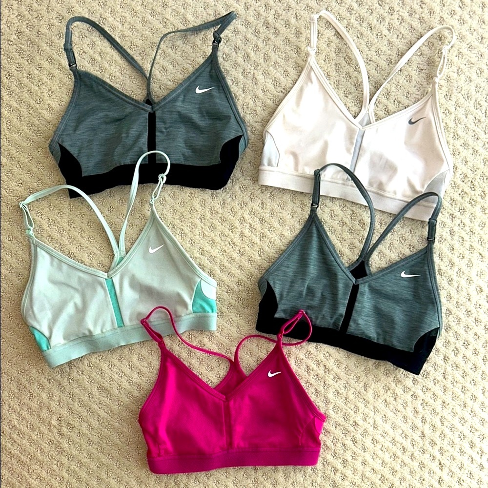 Nike Women's Sports Bra Set - Pink, Gray, Cream, Black
